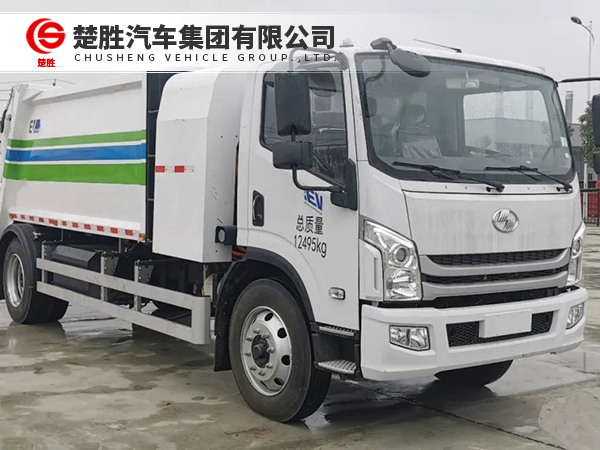 上汽跃进纯电动8方压缩式垃圾车