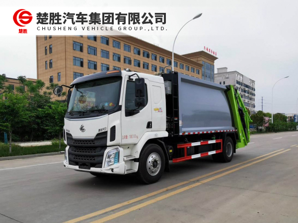 柳汽乘龙12-14方压缩式垃圾车