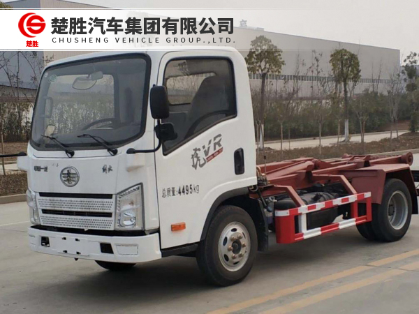 一汽解放虎V钩臂垃圾车