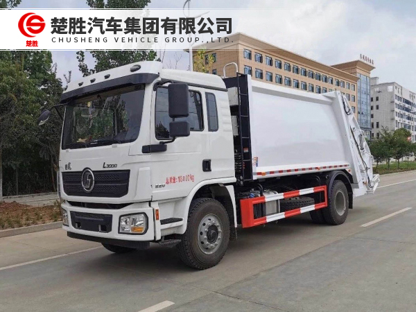 陕汽德龙L3000 14方压缩式垃圾车