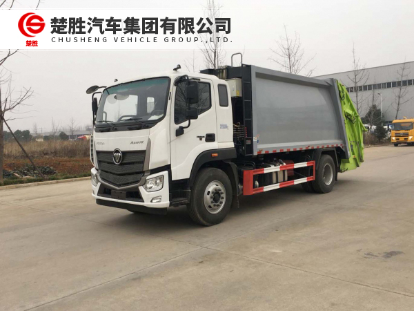 福田欧马可12方压缩式垃圾车