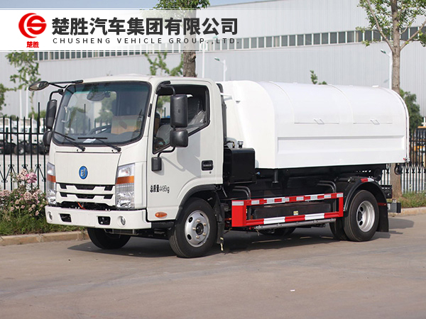 德力纯电动钩臂垃圾车