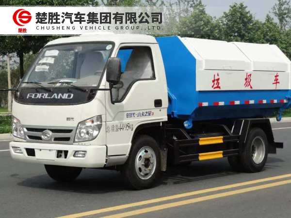 福田小卡之星3钩臂垃圾车