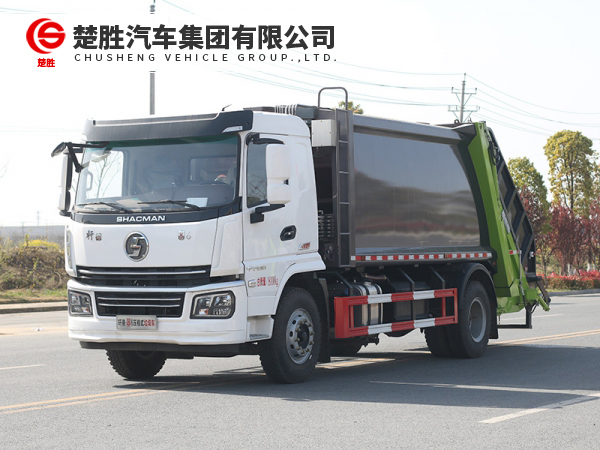 陕汽轩德翼六14方压缩式垃圾车