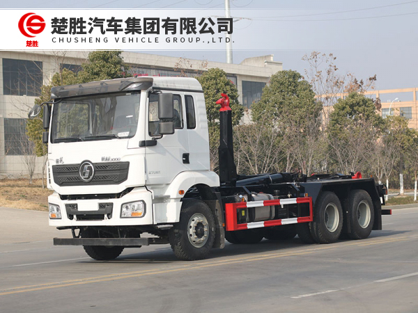 陕汽德龙新M3000钩臂垃圾车