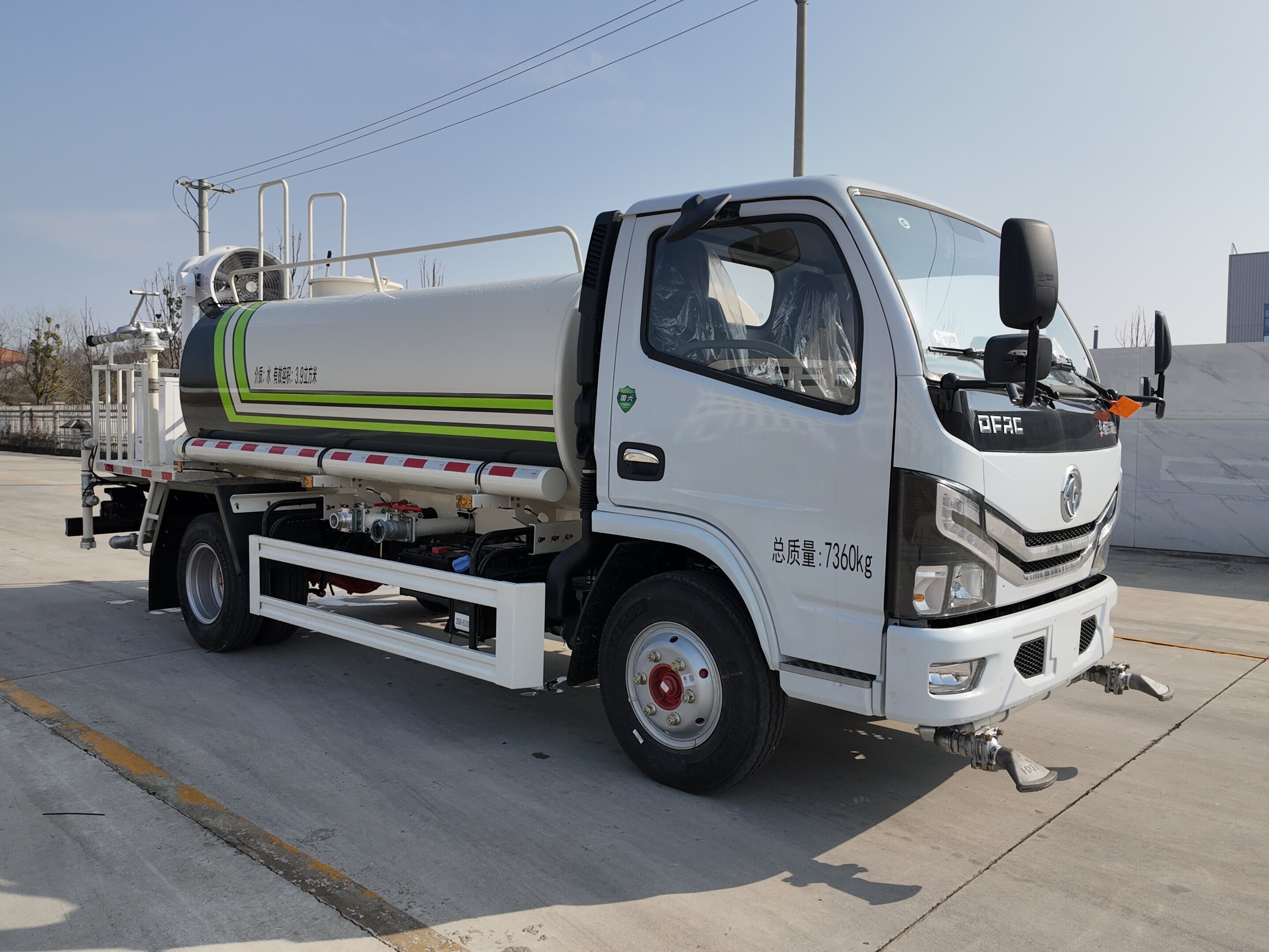 东风多利卡D6绿化喷洒车操作视频